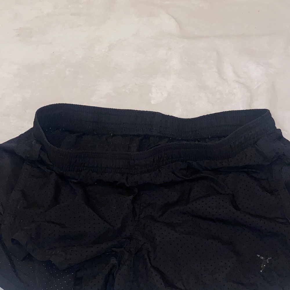 Women's Mesh Active Black Shorts - Picture 3 of 5